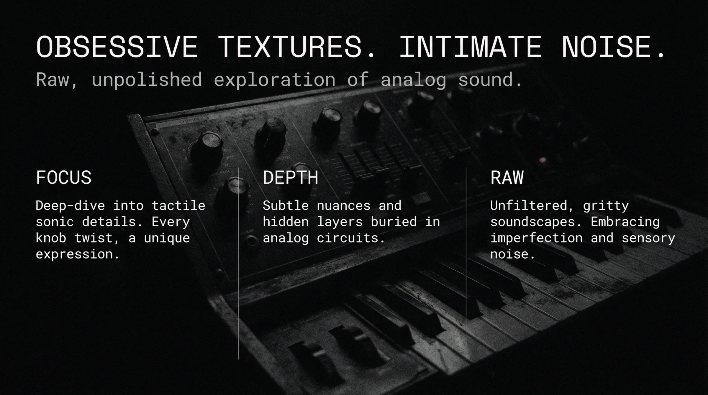 Obsessive Textures campaign