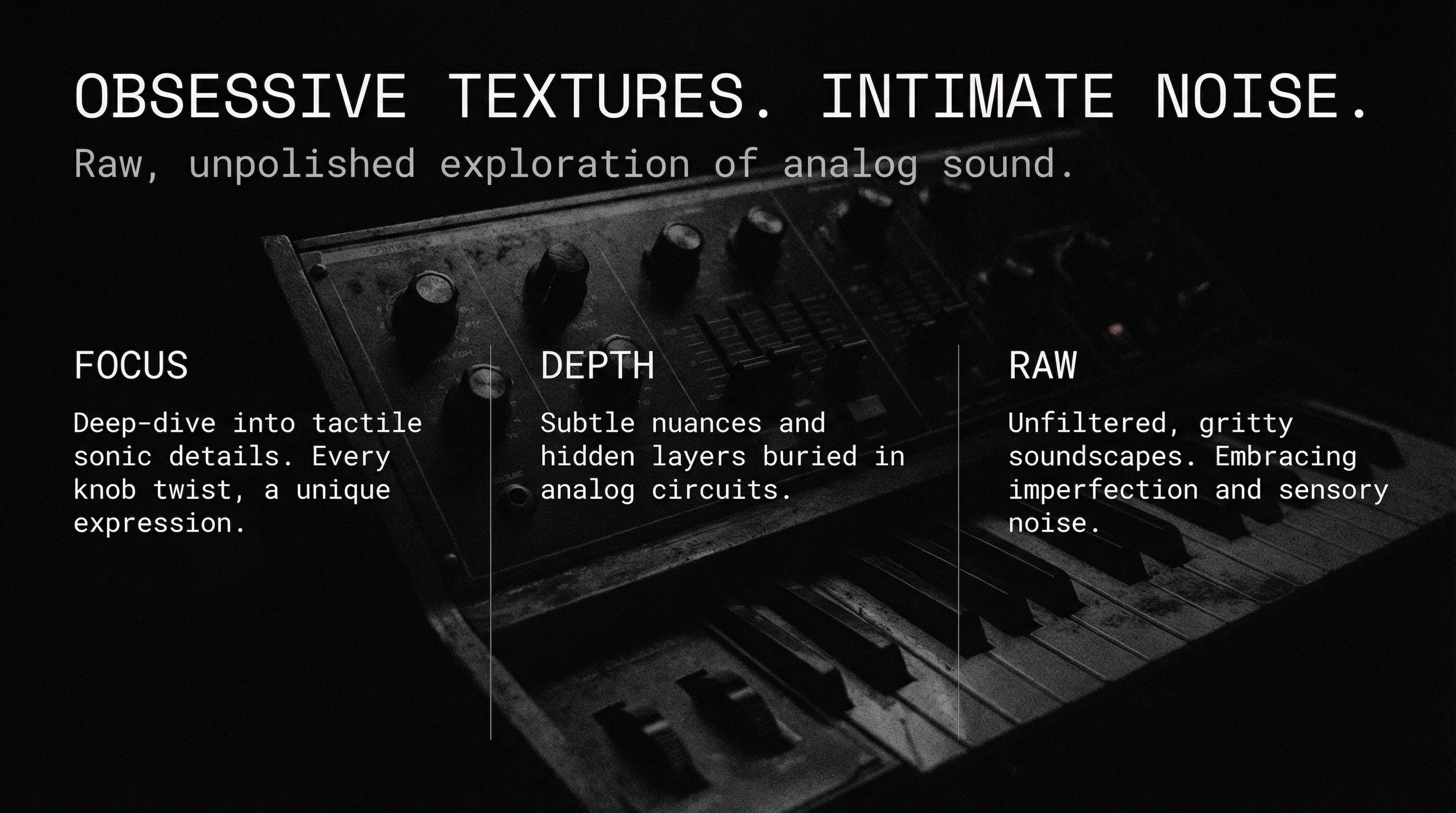 Obsessive Textures campaign