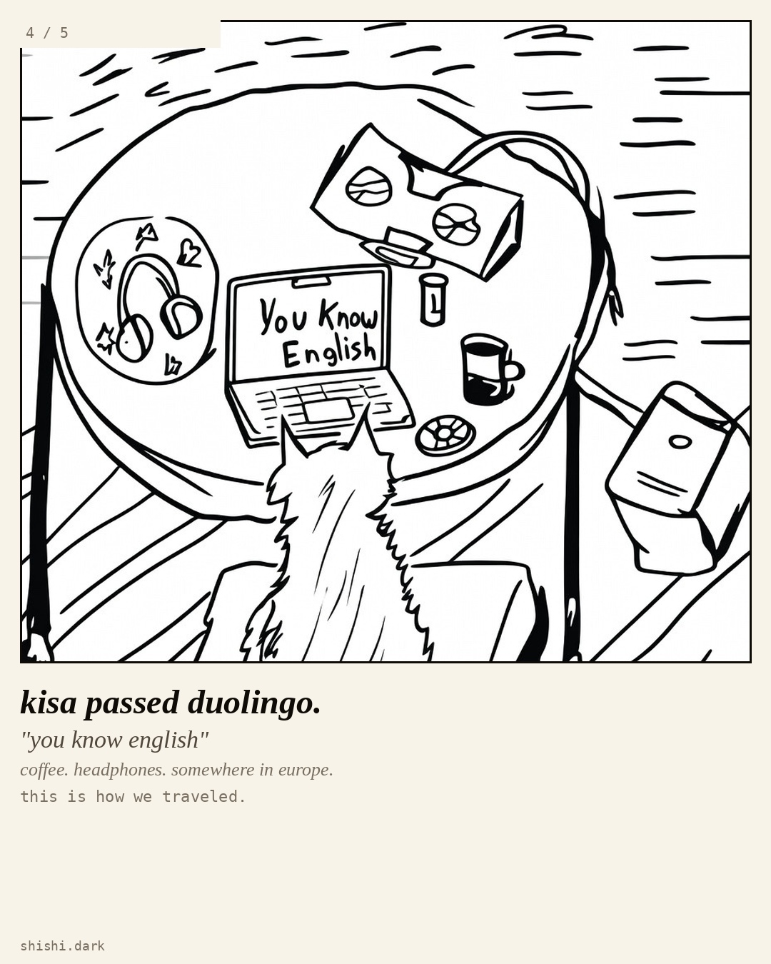 Kisa passed duolingo