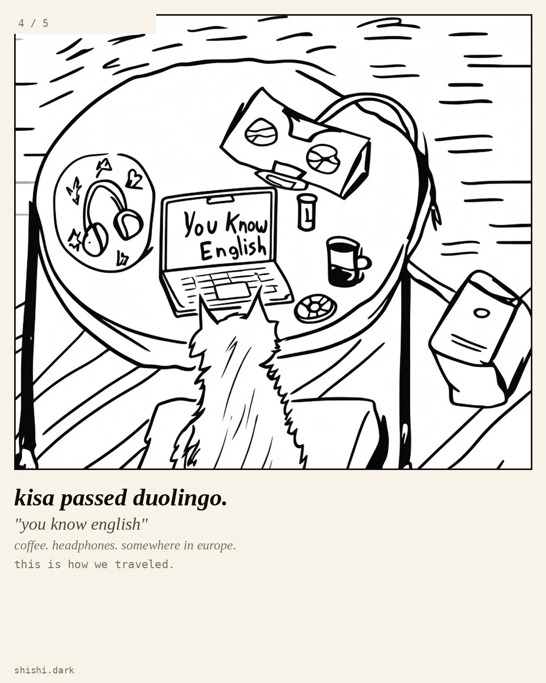 Kisa passed duolingo